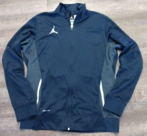 Nike Air Jordan Track Jacket Men's Large Blue Full Zip Warm Up Jumpman Dri Fit* - Picture 1 of 14