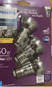 Phillips Dimmable 4.4w LED Indoor PAR16 Flood lights bright white 400 lumens # 9 - Picture 1 of 2