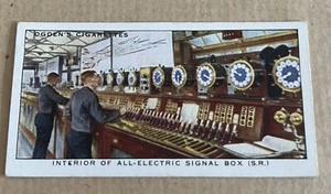 OGDEN'S - MODERN RAILWAYS 1936 INTERIOR OF ALL ELECTRICAL SIGNAL BOX NO.44 - Picture 1 of 2