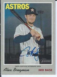 Alex Bregman 2019 Topps Heritage Real One Auto - Picture 1 of 1