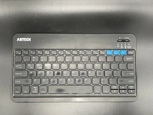 Arteck HB220B Universal Slim Portable Wireless 3.0 7-Color Backlit Keyboard -... - Picture 1 of 3