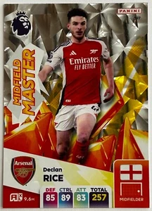 Panini Adrenalyn XL EPL 2025 - DECLAN RICE (ARSENAL) Midfield Master #397 - Picture 1 of 1