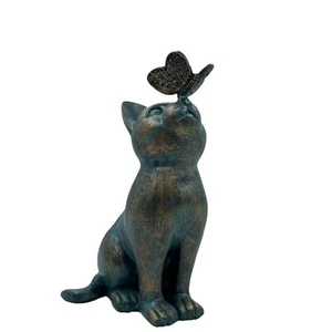 New CATS Butterfly ORNAMENT STYLIZED CAT FIGURINE - Ideal Gift Living Room Decor - Picture 1 of 6
