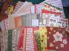New 43  Christmas Mixed Designs backing papers  6&quot; X 6&quot;