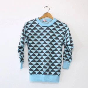 Vintage Kids Geometric Dreamsicle Sweatshirt Medium - Picture 1 of 3