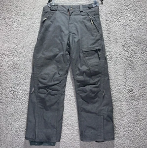 686 Snowboard Pants Sz Small 30x29 Gray Mid Rise Insulated Heavy Duty Snow Gear - Picture 1 of 9