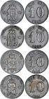 Sweden: 4x 10 Öre silver 1883, 1899, 1903, 1904