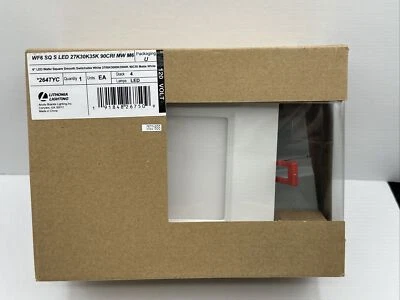 Lithonia Lighting WF6 SQ S LED 90CRI M6 6" 2700K / 3000K / 3500K - Blanco Foto 1 de 2