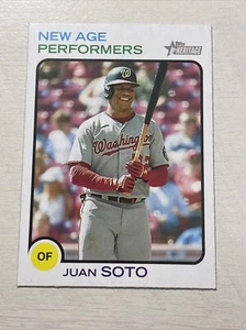 2022 Topps Heritage #NAP-7 Juan Soto Washington Nationals New Age Performers - Picture 1 of 2