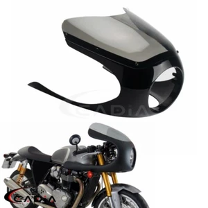 Front Headlight Half Fairing Windshield For Thruxton Kawasaki Honda BMW R60 R80 - Bild 1 von 7