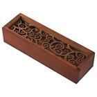 Wood Color Wooden Jewelry Box 7.67*2.36*1.61 Inches Pine Box  Office