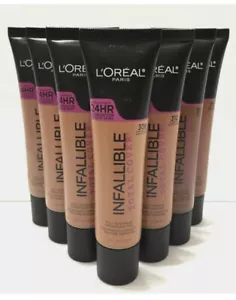 Loreal Paris 24 hr Infallible Total Cover Foundation 1.0 oz / 30 ml (Choose) - Picture 1 of 9