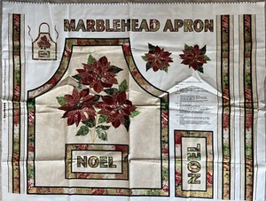 Marblehead Glistening Metallics by Ro Gregg~Fabric Apron Panel~120-637~Christmas - Picture 1 of 5