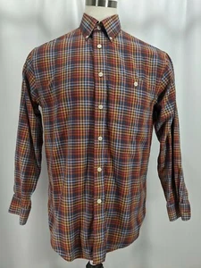 Camisa Orvis Mangas Largas Botones Multicolor a Cuadros Para Hombre Talla Mediana Usada en Excelente Condición - Imagen 1 de 6