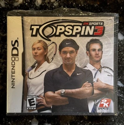 Top Spin 3 (Nintendo DS, 2008) 2k Brand New FACTORY SEALED!! - Image 1 of 3