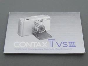Contax TVS III Kamera Bedienungsanleitung - Original keine Kopie - Bild 1 von 1