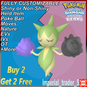 Pokemon Brilliant Diamond & Shining Pearl ✨ Shiny Roselia ✨ 6IV Customizable - Picture 1 of 1
