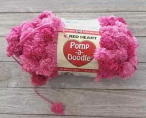 crochet yarn pomp-adoodle pom pom 1 skein 100 grams 3.5 oz pink USA - Picture 1 of 3