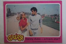 Grease - Classic Paramount Movie Scene Collector Card - Danny Zuko-A Track Star?