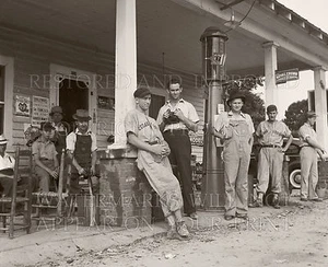 8x10 photo print: Country store gas station baseball NC by Dorothea Lange, 1939 - Picture 1 of 1