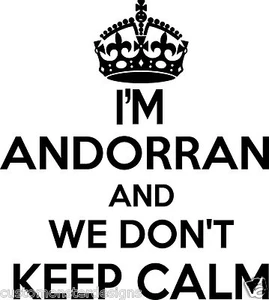 Andorran Wall Sticker... 20 inches Tall We Don't Keep Calm Vinyl Wall Art Decor - Picture 1 of 2