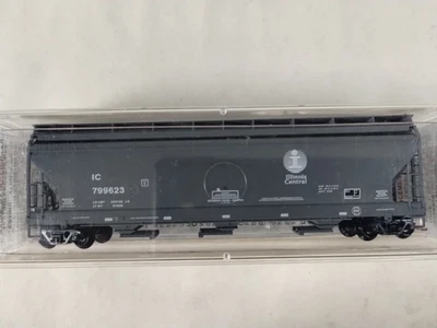 N Scale Micro-Trains MTL 94200 IC Illinois Central 3-Bay ACF Hopper Car #799623 - Image 1 of 4