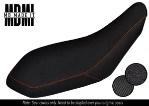 FITS YAMAHA RAPTOR 700 R 06-20 CUSTOM GRIP VINYL SEAT COVER DSG4 ORANGE STITCH - Picture 1 of 5