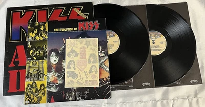 KISS ALIVE II Canada 2XLP Vinyl Tattoos Booklet Sleeves Polydor G/F Ace Aucoin - Image 1 of 4