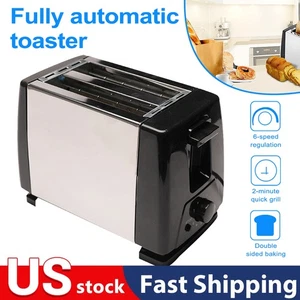 2-Slice Extra Wide Slot Toaster, Stainless Steel Toaster Machine Removable Tray - Picture 1 of 14