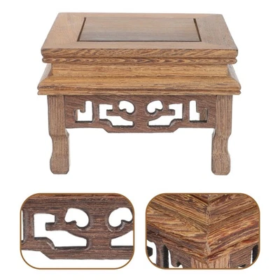  Holzhocker Display Ständer Holz Pflanzständer Display Podest Pflanzenhalter für - Bild 1 von 4