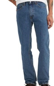 NEW Levi's Men's 505 Regular Fit Jeans Medium Stonewash 29W x 30L Pants - Picture 1 of 2