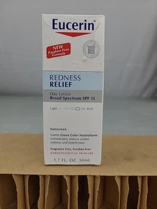 1x Eucerin Alivio del Enrojecimiento Amplio Espectro FPS 15 Loción Perfeccionadora Diaria 1.7 OZ  - Imagen 1 de 7