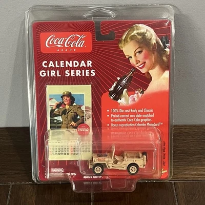 Johnny Lightning Coca Cola Calendar Girl Series #12 Military Willy's Jeep 1/64 - Image 1 of 4