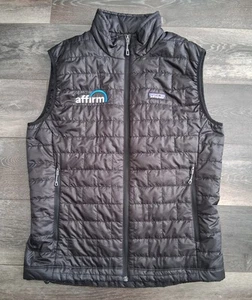 Patagonia Nano Puffer Vest Primaloft Affirm Logo Black Mens Size Medium - Picture 1 of 9