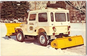 Snow Plow MEYER CABS Jeep Universal Dealership New Carlisle, Ohio 1960s Postcard - Picture 1 of 2