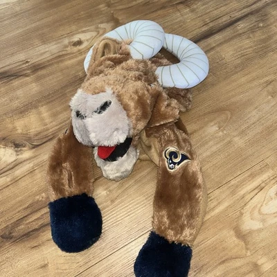 Rams Fútbol Felpa Ram Sombrero Gorra Orejas Mover NFL Forever Coleccionables Foto 1 de 4