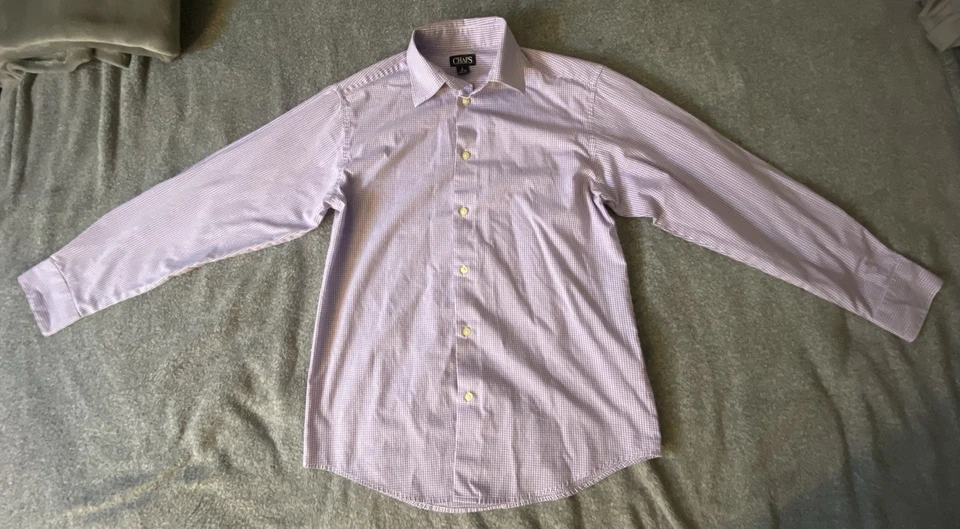 7 - Chaps мальчиков большой 14-16 эластичной фиолетовый длинным рукавом рубашка на пуговицах - Изображение 1 из 4