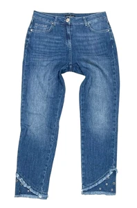 7/8 TEL FASHION JEANS CON DETALLES DE OJALES EN LA DOBLADILLO TALLA 36 JOYA - Imagen 1 de 5