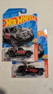 NEW 2023 Hot Wheels ZAMAC and mainline Borla 2021 Ford Bronco R 4X4 lot of 2 - Picture 1 of 1
