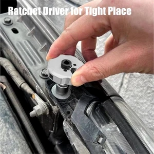 Pocket Sized Ratcheting Wrench 4PCS MultiSocket Compatibility Heavy Dutys Build - Picture 1 of 8