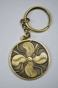 Keychain - Antique Fan - Vintage Fan - Emerson GE Westinghouse - Brass Blades - Picture 1 of 3