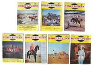 VTG 1958-1959 HORSE LOVER’S MAGAZINES Lot of 7 country western ads pics stories - Picture 1 of 10