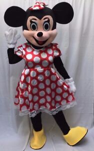 Minnie Mouse Mascot Costume Adult Halloween BIRTHDAY Party Cosplay Dress Up Girl