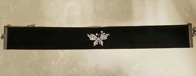 CRYSTAL BUTTERFLY CHOCKER NECKLACE - Image 1 of 2