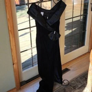 Maxi talla L.A. Glo adornado vintage cuello en V evento cremallera sin mangas Vestido 7/8 - Imagen 1 de 13