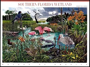 Humedal del Sur de la Florida 2006 #8 Nature of America hoja MNH 10 39¢ SELLOS #4099 - Imagen 1 de 2