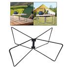 Foldable Cooler Stand Portable Metal Ice Chest Holder Water Tank Stand Frame
