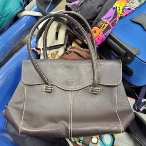 Tod's Brown Suede Mini Top Handle Shoulder Bag - Picture 1 of 1