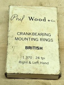 Vintage Phil Wood alloy bottom bracket threaded cups 1.370 x 24tpi - Picture 1 of 7