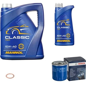 BOSCH Inspektionspaket 6L MANNOL Classic 10W-40 für Citroën DS DS3 1.4 - Bild 1 von 9